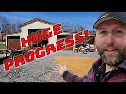 Windows, Doors, Floor Epoxy, Gravel and MORE! Barn Build - Part 3