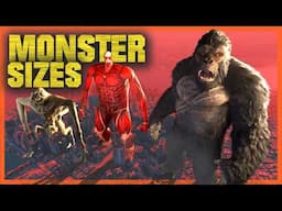 The Real SIZE of MONSTERS 👹 3D Comparison