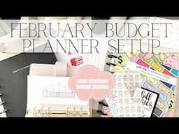 February 2025 Cash Envelope Budget Planner Setup | Setting Up My Planner for the New Month