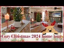 2024 Cozy Christmas HOME TOUR | Mobile home holiday decorating | Adding all the finishing touches