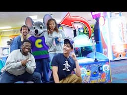 grown adults go to chuck e. cheese