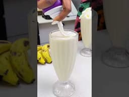 MAKE THIS IF YOU HAVE SOME BANANAS AND ICECREAM #milkshake #shortsafrica #youtubechamps