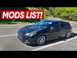 SUBARU IMPREZA MODS LIST!