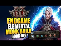 Path of Exile 2 Monk Endgame Build  - Avatar Monk DESTROYS Endgame - 600k DPS