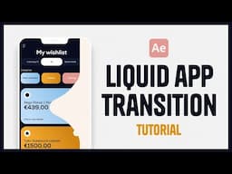 Liquid Transition - After Effect Tutorial