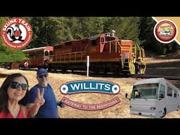 Ride California's Historic Skunk Train into the Coastal Redwoods Sept 2024| Willits Steam Festival