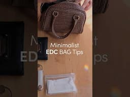 Minimalist EDC Bag Tips #shorts