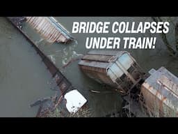 Bridge Collapses Under Train!