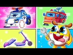 Let's Repair Toy Cars Song 🚗🐾 | Fun Vehicles Song for Kids by DooDoo & Friends