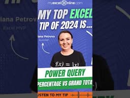 🎙 Boriana Petrova Top Excel Tip! #excelmvp https://join.myexcelonline.com/one-dollar-trial-website/