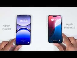 Oppo Find X8 vs Apple iPhone 16 Speed Test and Camera Comparison