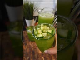 ¡Agua fresca de Melón, Pepino y Limón! #recetas #cocina #recetasfaciles #cocinamexicana #shorts