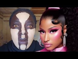 Unbelievable 👉🏻😳💣🔥 Nicki Minaj Makeup And Hair Transformation | Makeup Tutorial 😱