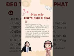 Ai có thói quen đeo tai nghe khi lái xe thì lưu ý nhé #antoangiaothong #deotainghekhidixemay