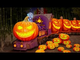 Halloween Train - Happy Halloween Cartoon Train for kids - Choo choo train kids videos