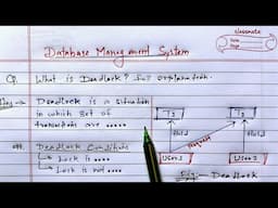 What is Deadlock? full Explanation | DBMS Deadlock | Learn Coding