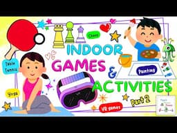 Indoor Games For Kids part2 | Fun Activities For Kids | Fun Learning For Toddlers | Cartoon For Kids