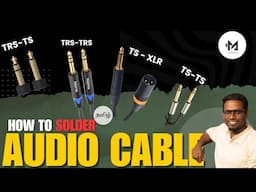 How To Solder Audio Cable - TRS to TS, XLR to TS, TS to TS, TRS to TRS. Live Sound Engineering Tamil