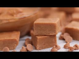 3-Ingredient Peanut Butter Fudge - Creamy & Firm!