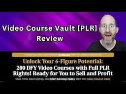 Video Course Vault PLR review