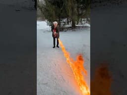 Granny’s Snow Shoveling Life Hack