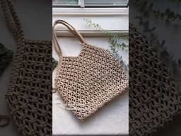 Macrame Beach Bag / Large Tote Bag #shorts