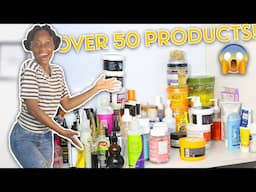 HAIR PRODUCT CLOSET CLEAN OUT AND TOUR!