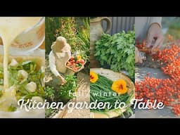 From kitchen garden to table: Fall/Winter - California Seasonal Cooking with backyard harvest