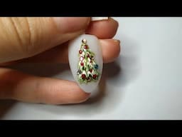 Christmas Tree Nail Art🎄