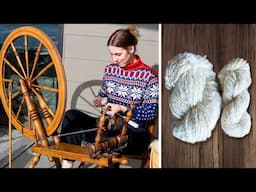 From Sheep to Luxury Yarn: Spinning my first Wool!