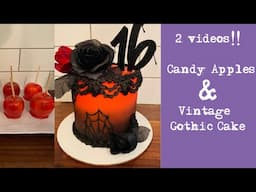 How To Make Candy Apples | How To Make A Vintage Style Gothic Cake