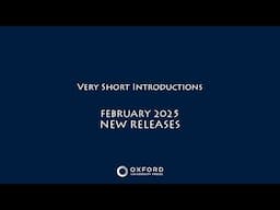 New Releases | February 2025 | Very Short Introductions