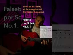 Learn this SOLEÁ falseta..Flamenco Guitar   #shorts