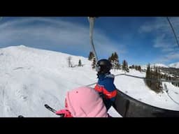 360 Sunshine ski resort view on the Chair / Can In Canada