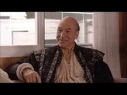 Patrick Stewart on EXTRAS - Naked