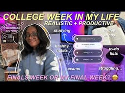 Productive College Study Vlog *FINALS WEEK* | studying, to-do lists, self care, and more!