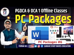 Offline Class- PC Packages (PGDCA, DCA) MS Word Working- Insert Table, Picture, Shape Advanced