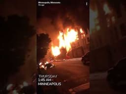 The city of Minneapolis is on FIRE right now  Protest broke out into rioting and looting.