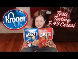 Kroger MEGA SALE Deals Taste Test | Trying the NEW Kellogg's Glazed Donut Holes Cereal