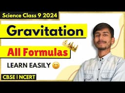 Class 9 - Gravitation All Formulas ✅ | NCERT Covered CBSE | Class 9th Science