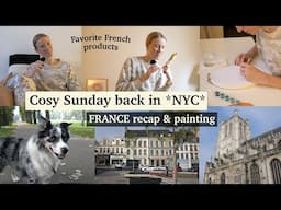 COSY FALL SUNDAY back in NYC: favorite FRENCH FOOD + BEAUTY shopping hall, FRANCE trip recap VLOG