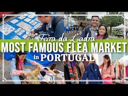 FAMOUS FLEA MARKET in LISBON | "FEIRA DA LADRA" | Shopping at the "Market of Thieves" in Portugal