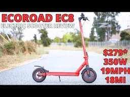 $279 Amazon Electric Scooter. ECOROAD EC8 Unboxing, Controls, Test Ride, and Review