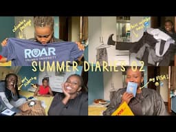 summer diaries 02| a thicc winter haul, getting my visa, Columbia packages// AFRICAN STUDENT