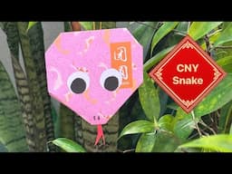 賀年摺紙| DIY Chinese New Year EASY ANGPOW ORIGAMI SNAKE 2025