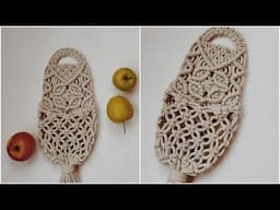 Macrame Pocket / Macrame Wall Hanging / Wall Pocket