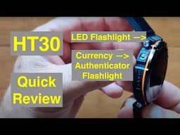 HT30 BT Call IP68 1.7” screen Compass Smartwatch with TWO Integrated Flashlights: Quick Review