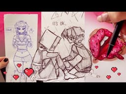 Drawing ART TikToks 💖Sketchbook Ideas 📌 Marker Art 🐾 INK ART