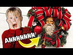 HOW TO MAKE KEVIN MCCALLISTER'S SANTA WREATH from HOME ALONE