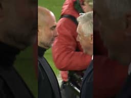 The respect between Pep Guardiola & Carlo Ancelotti 🤗 They meet again the 2024/25 UCL!